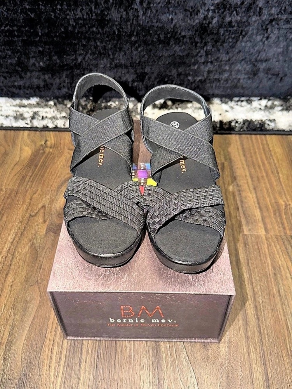 Bernie Mev Black Women's Sandals